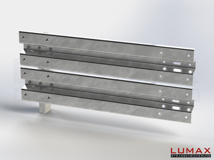 LR-R-2-755-E-120 - 1,20 m, LUMAX-Rail-Bausatz-Erweiterung zum Rammen, 2-holmig