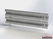 LR-R-2-755-E-150 - 1,50 m, LUMAX-Rail-Bausatz-Erweiterung zum Rammen, 2-holmig
