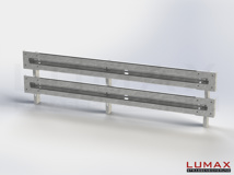 LR-R-2-960-GL-332 - 3,32 m, LUMAX-Rail-Bausatz zum Rammen, 2-holmig, LR-Kopfstücke
