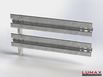 LR-R-2-960-E-150 - 1,50 m, LUMAX-Rail-Bausatz-Erweiterung zum Rammen, 2-holmig