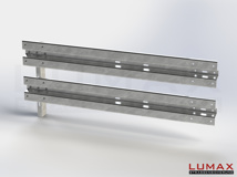 LR-R-2-960-E-200 - 2,00 m, LUMAX-Rail-Bausatz-Erweiterung zum Rammen, 2-holmig