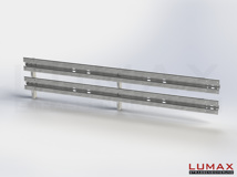 LR-R-2-960-E-400 - 4,00 m, LUMAX-Rail-Bausatz-Erweiterung zum Rammen, 2-holmig
