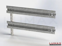 LR-R-2-1280-E-170 - 1,70 m, LUMAX-Rail-Bausatz-Erweiterung zum Rammen, 2-holmig