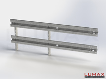 LR-R-2-1280-E-300 - 3,00 m, LUMAX-Rail-Bausatz-Erweiterung zum Rammen, 2-holmig