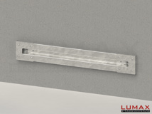 LR-WD-1-310-GL-202 - 2,02 m, LUMAX-Rail-Bausatz für Wandmontage (direkt), 1-holmig, LR-Kopfstücke
