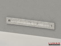 LR-WD-1-310-GL-232 - 2,32 m, LUMAX-Rail-Bausatz für Wandmontage (direkt), 1-holmig, LR-Kopfstücke