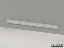 LR-WD-1-310-E-400 - 4,00 m, LUMAX-Rail-Bausatz-Erweiterung für Wandmontage (direkt), 1-holmig