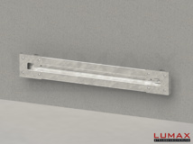 LR-WC-1-310-GL-202 - 2,02 m, LUMAX-Rail-Bausatz für Wandmontage (C125), 1-holmig, LR-Kopfstücke