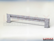 LP-AB-1-670-GRL-333 - 3,33 m, LUMAX-Protect 670 AB-Bausatz zum Dübeln, 1-holmig, Winkel r./l.