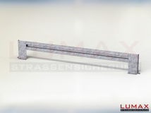 LP-AB-1-670-GRL-433 - 4,33 m, LUMAX-Protect 670 AB-Bausatz zum Dübeln, 1-holmig, Winkel r./l.