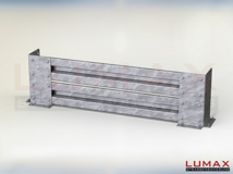 LP-AB-2-670-GE-233 - 2,33 m, LUMAX-Protect 670 AB-Bausatz zum Dübeln, 2-holmig, Eckwinkel