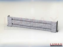 LP-AB-2-670-GE-333 - 3,33 m, LUMAX-Protect 670 AB-Bausatz zum Dübeln, 2-holmig, Eckwinkel