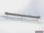 LR-D-1-640-GB-480 - 4,80 m, LUMAX-Rail-Bausatz zum Dübeln auf Beton, 1-holmig, Kopfstücke Profil B