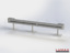LR-B-1-755-GB-380 - 3,80 m, LUMAX-Rail-Bausatz zum Betonieren, 1-holmig, Kopfstücke Profil B