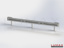 LR-R-1-755-GB-480 - 4,80 m, LUMAX-Rail-Bausatz zum Rammen, 1-holmig, Kopfstücke Profil B